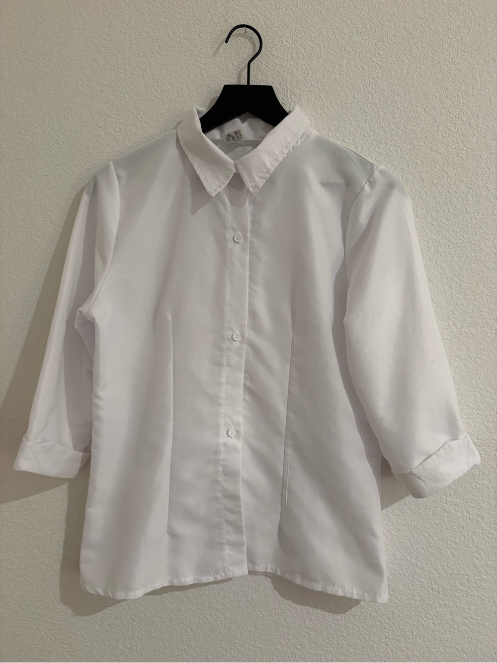 Women’s Classic White Button-Up Shirt - Size Small